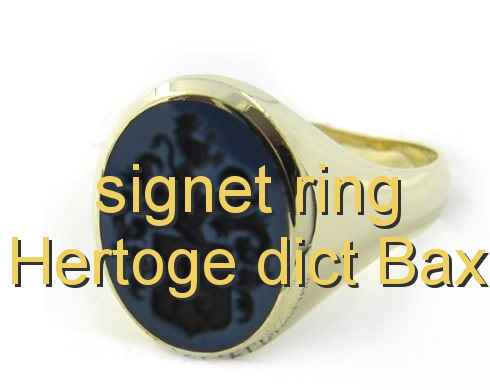 signet ring Hertoge dict Bax