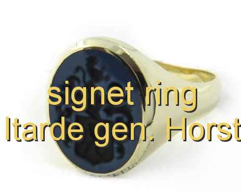 signet ring Itarde gen. Horst signet ring Itarde gen. Horst