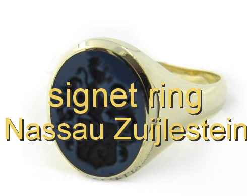 signet ring Nassau Zuijlestein