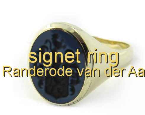 signet ring Randerode van der Aa