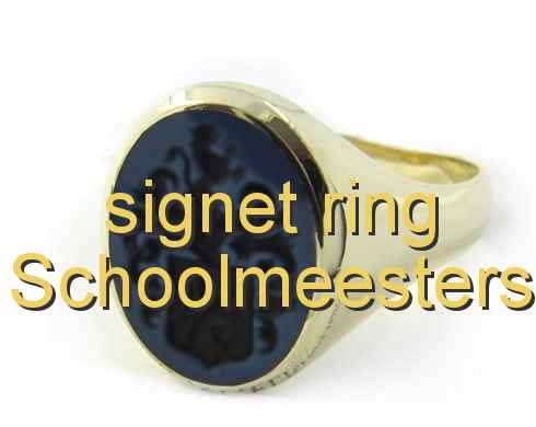 signet ring Schoolmeesters