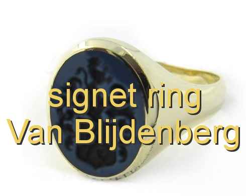 signet ring Van Blijdenberg