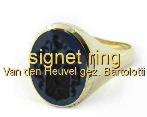 signet ring Van den Heuvel gez. Bartolotti