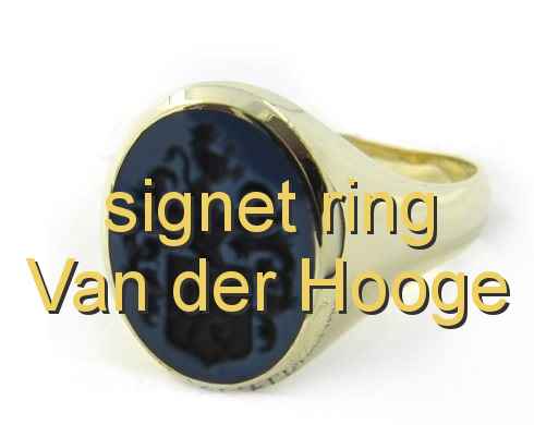 signet ring Van der Hooge