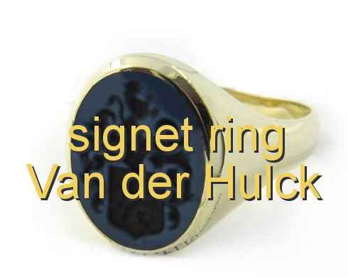 signet ring Van der Hulck