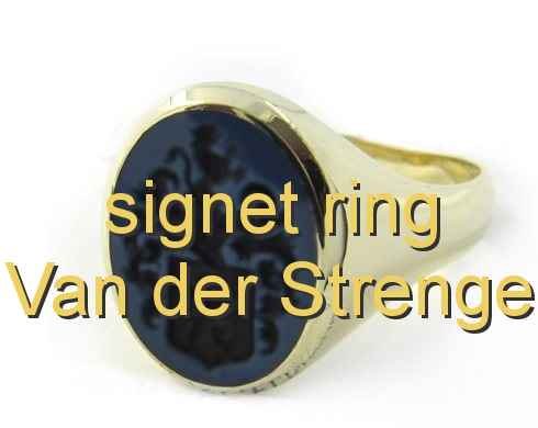 signet ring Van der Strenge