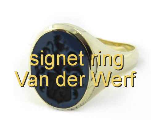 signet ring Van der Werf