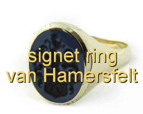 signet ring van Hamersfelt
