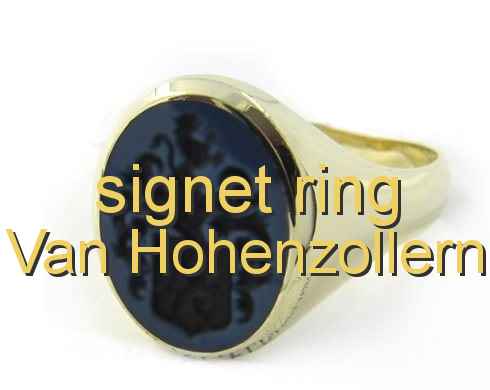 signet ring Van Hohenzollern