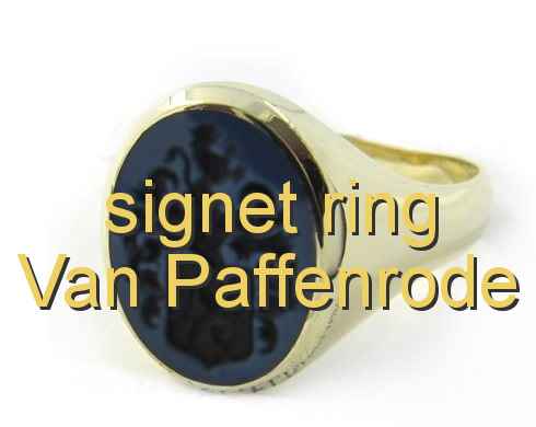 signet ring Van Paffenrode